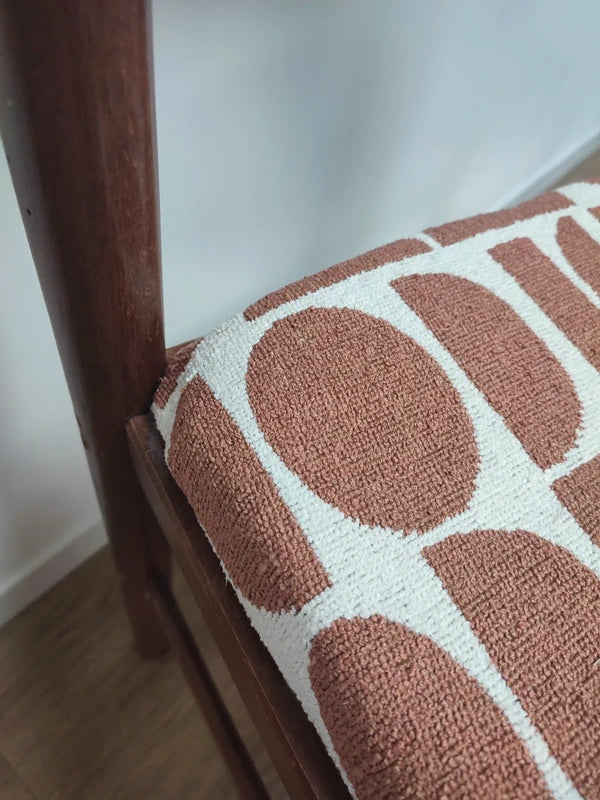 Chaise vintage x tissu Jacquard