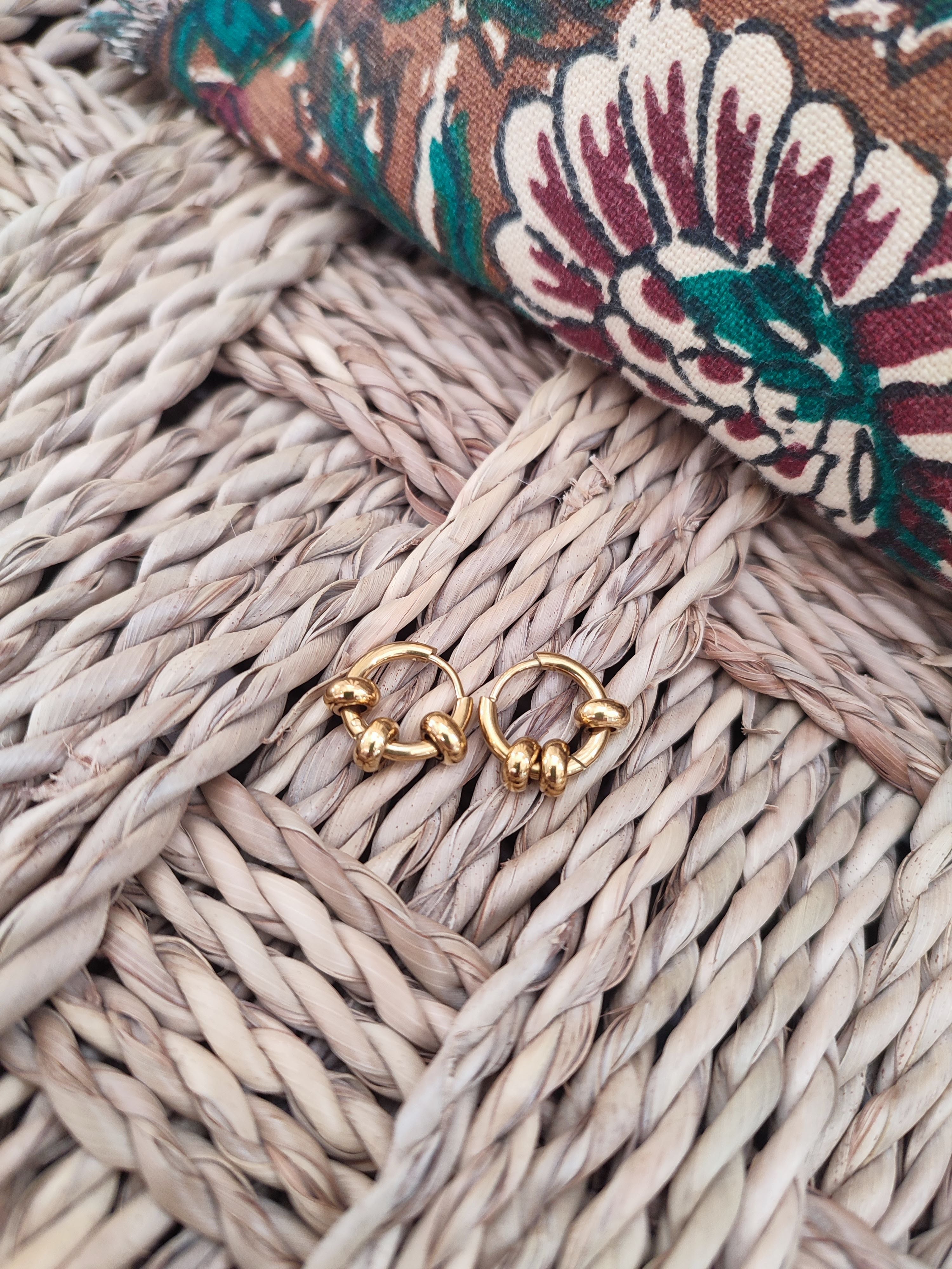 Boucles d'oreilles mini créoles - Lilly