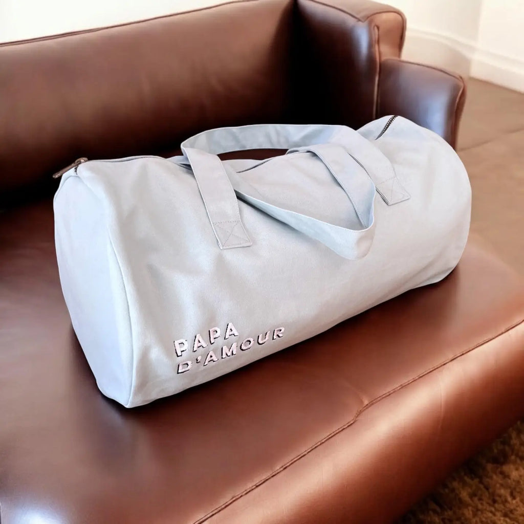 Grand sac polochon bleu ciel | Family impact stories