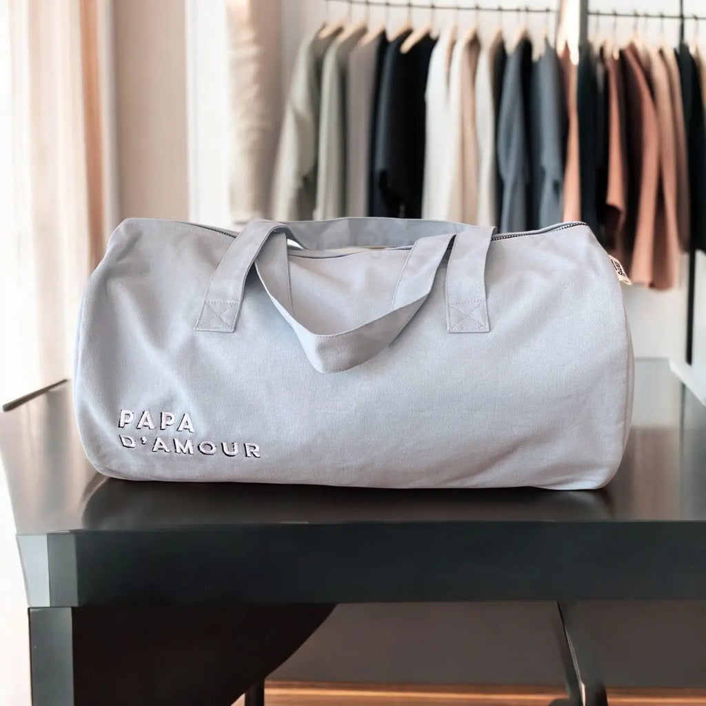 Grand sac polochon bleu ciel | Family impact stories