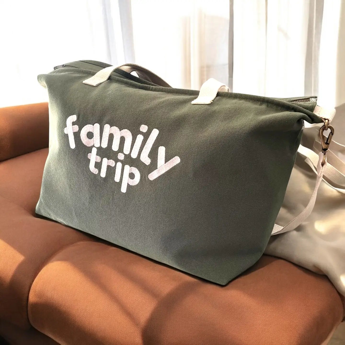 Sac week-end vert olive | Family impact stories